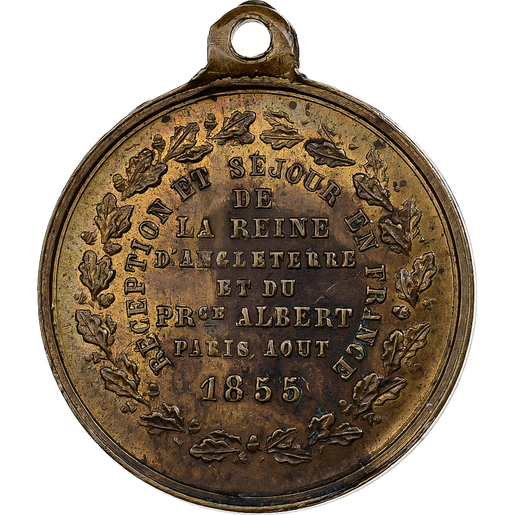 France, Medal, Séjour en France de la Reine d'Angleterre et du Prince Albert