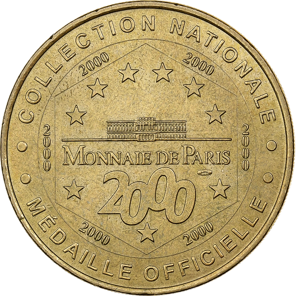 France, Token, Musée du Louvre, 2000, Copper-nickel Aluminium, MDP, 