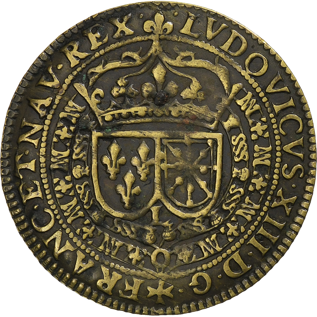France, Token, Louis XIII, ARDENNES - FABRIQUE DE JETONS DE SEDAN, 1625, Brass