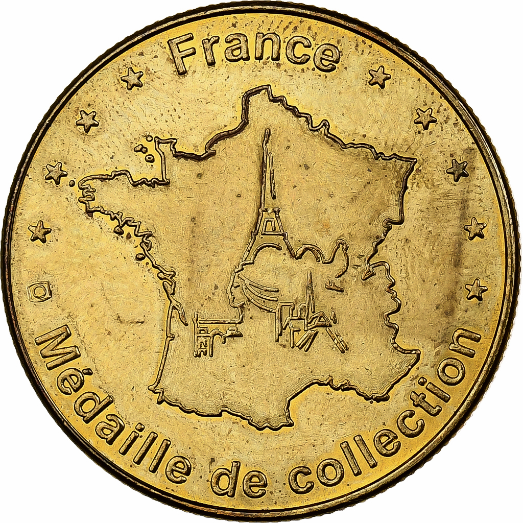 France, Token, Le Cloître de la Psalette, Tours, Copper-Nickel-Aluminum