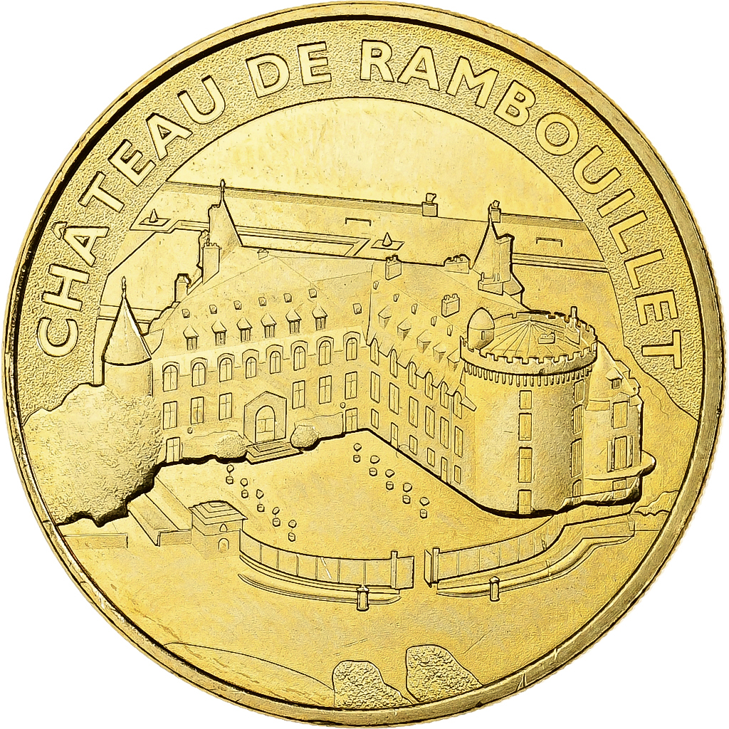 France, Token, 78/ Château de Rambouillet, 2014, Copper-nickel Aluminium