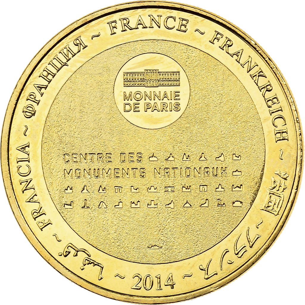 France, Token, 78/ Château de Rambouillet, 2014, Copper-nickel Aluminium