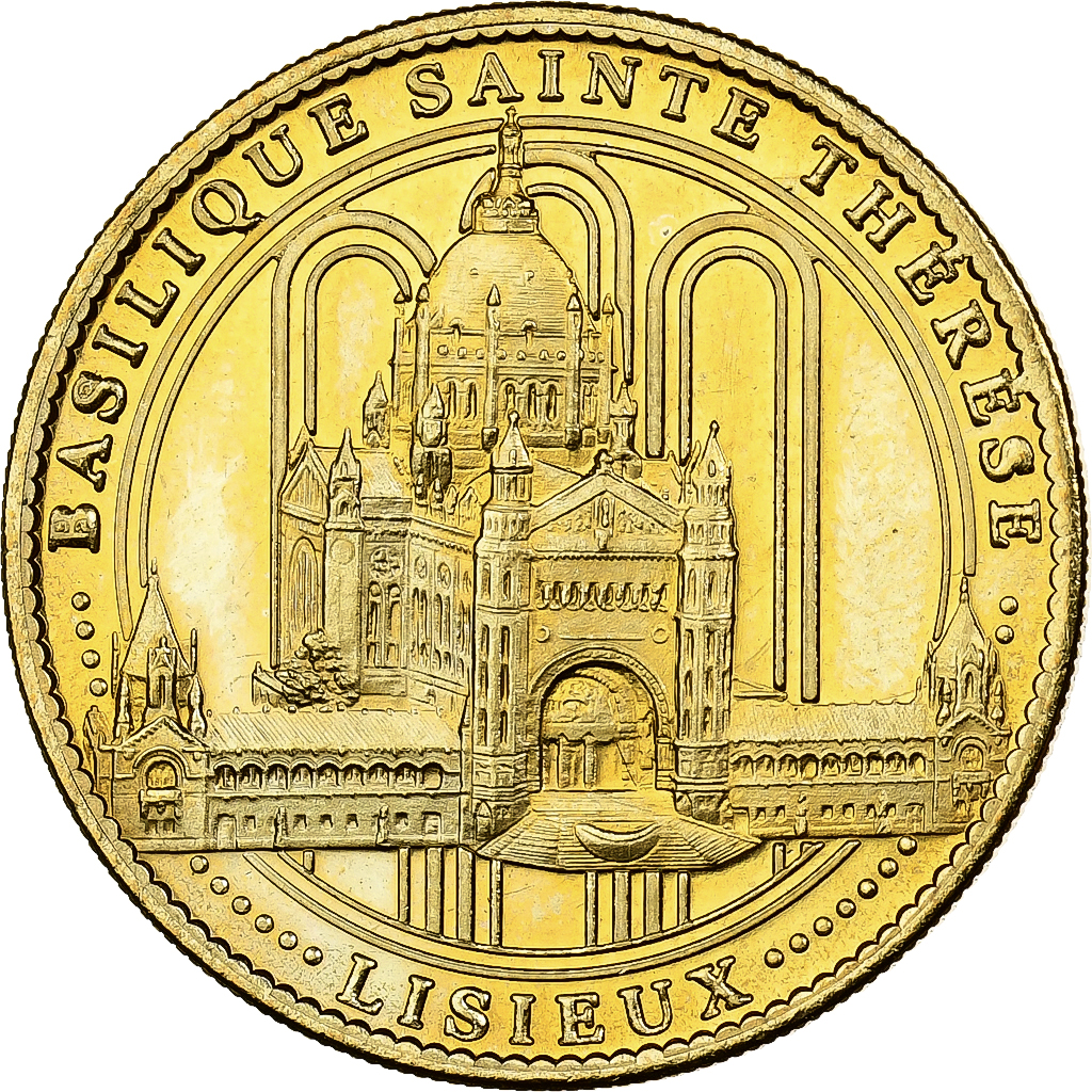 France, Token, Lisieux - Basilique Ste Thérèse, 2013, Copper-nickel Aluminium