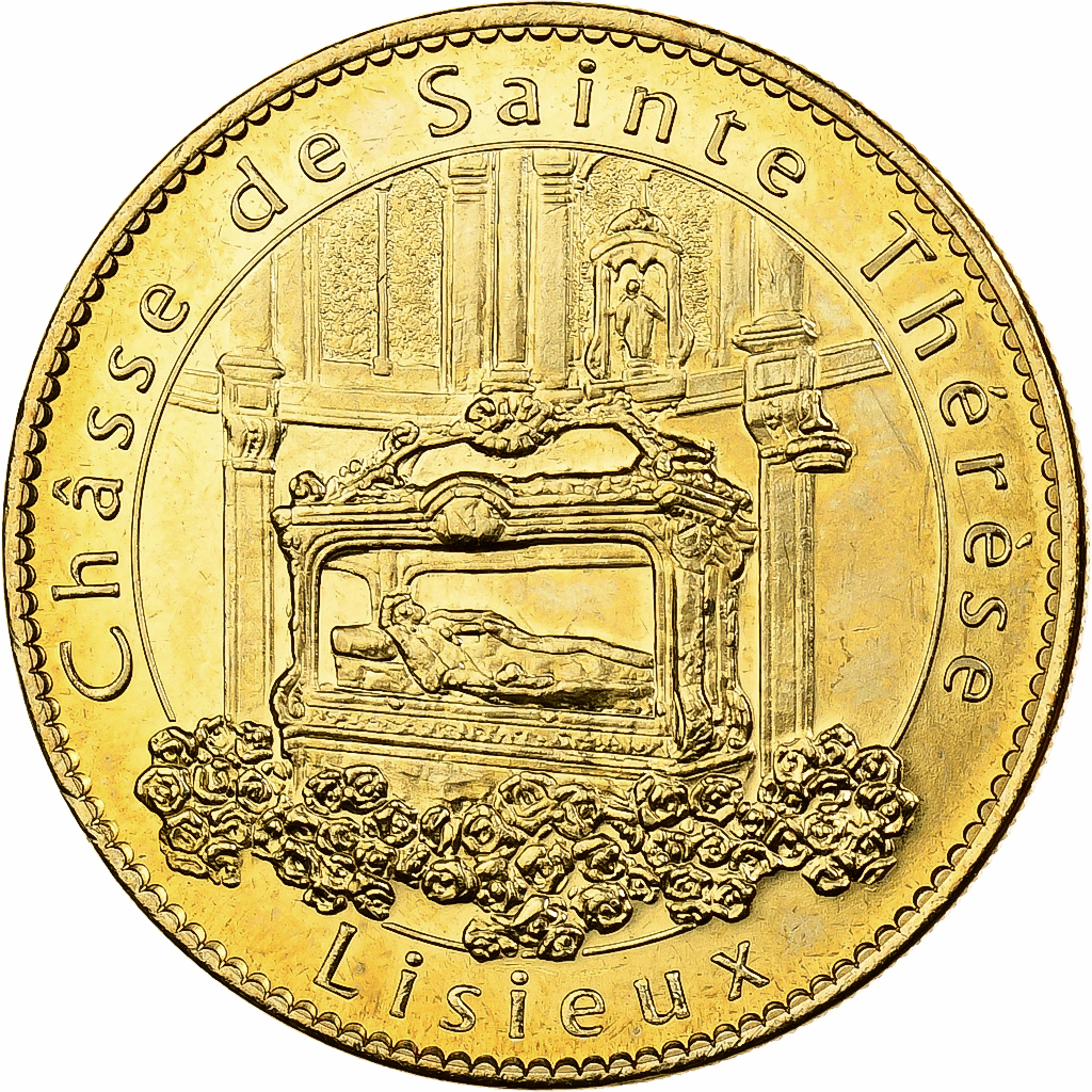 France, Token, Lisieux - Basilique - Chasse de Sainte-Thérèse, 2014