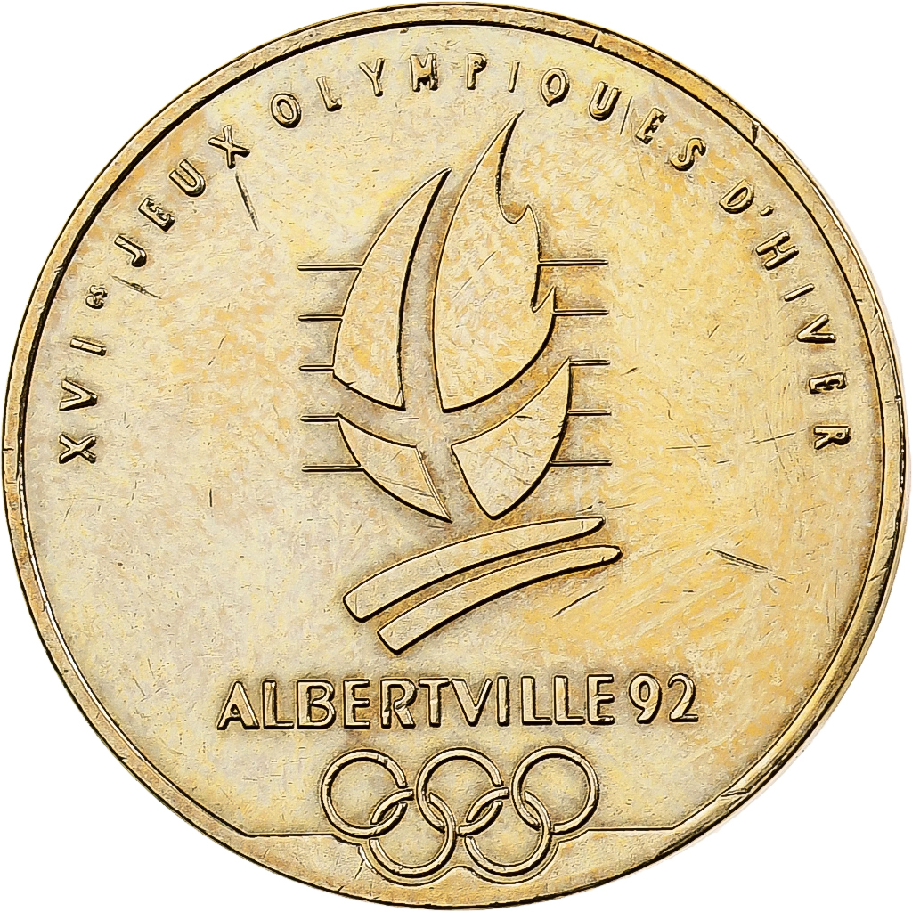 France, Token, XVIème JO d'Albertville, Chamonix-Mont Blanc, 1992
