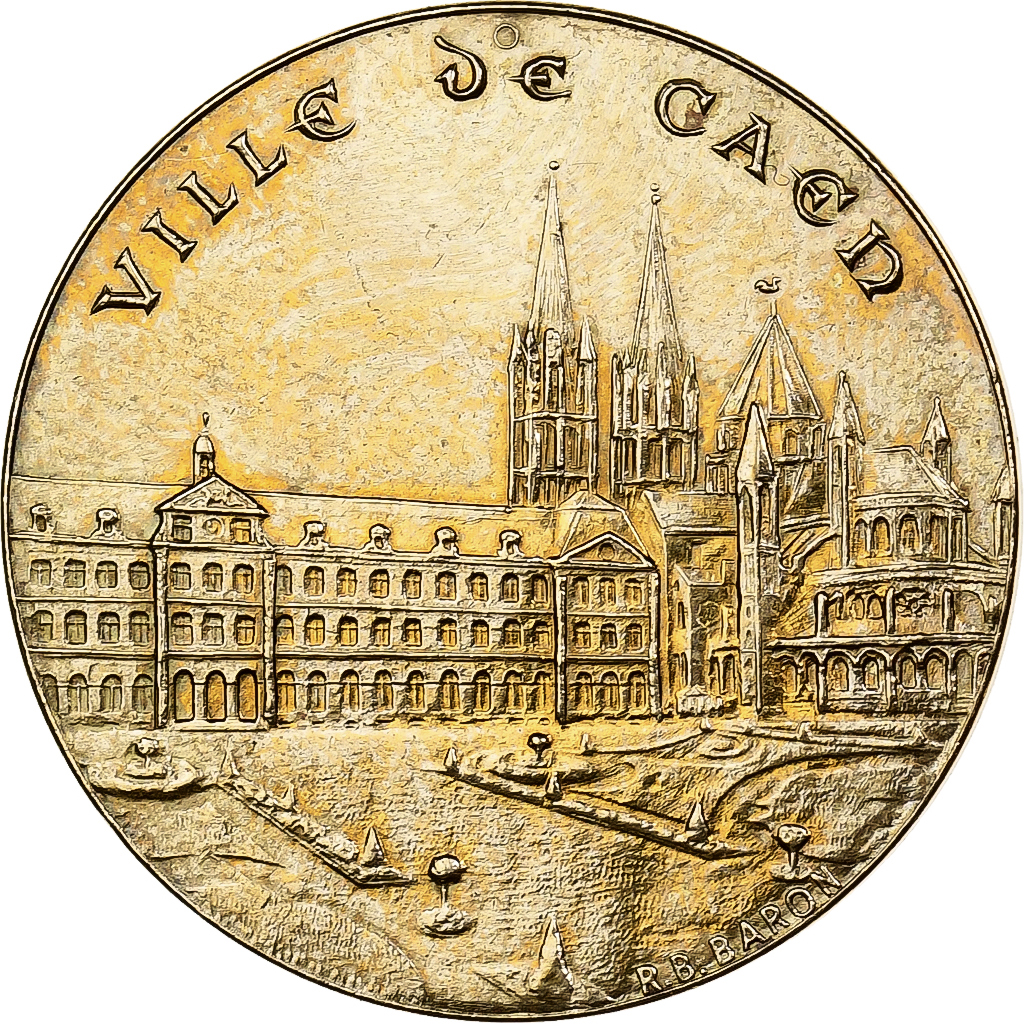 France, Token, Ville de Caen, Bronze, 