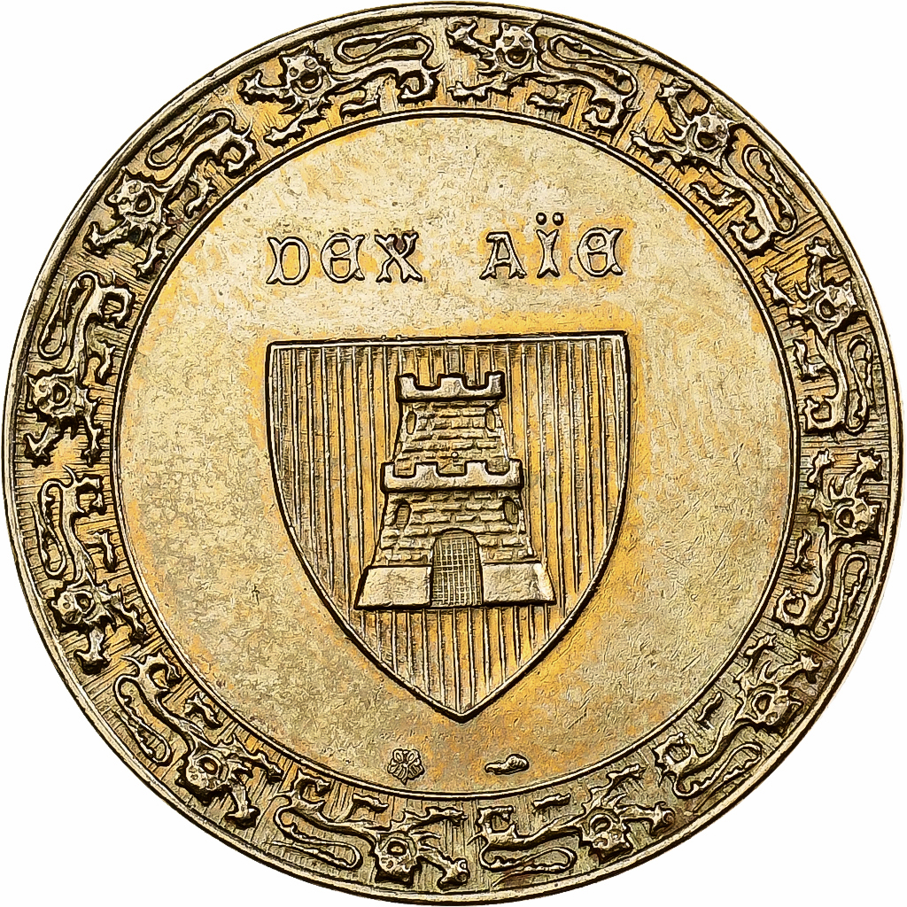 France, Token, Ville de Caen, Bronze, 