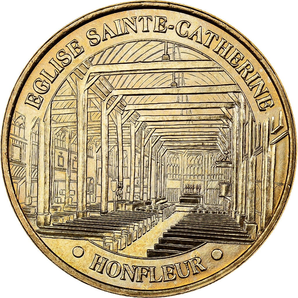 France, Token, Honfleur - Eglise Ste Catherine, 2009, Copper-nickel Aluminium
