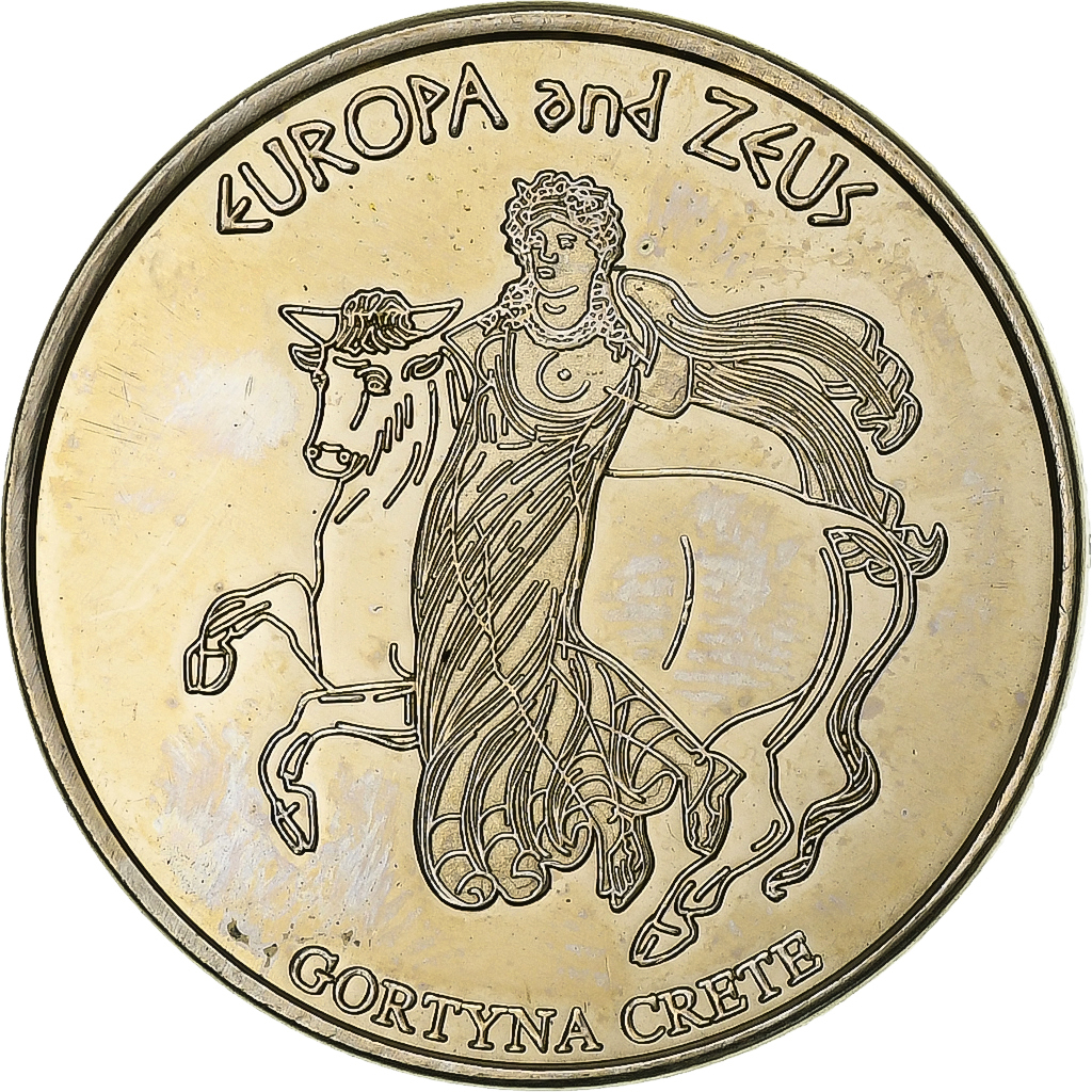 1504622] Greece, Token, Europa and Zeus, 2013, Copper-nickel