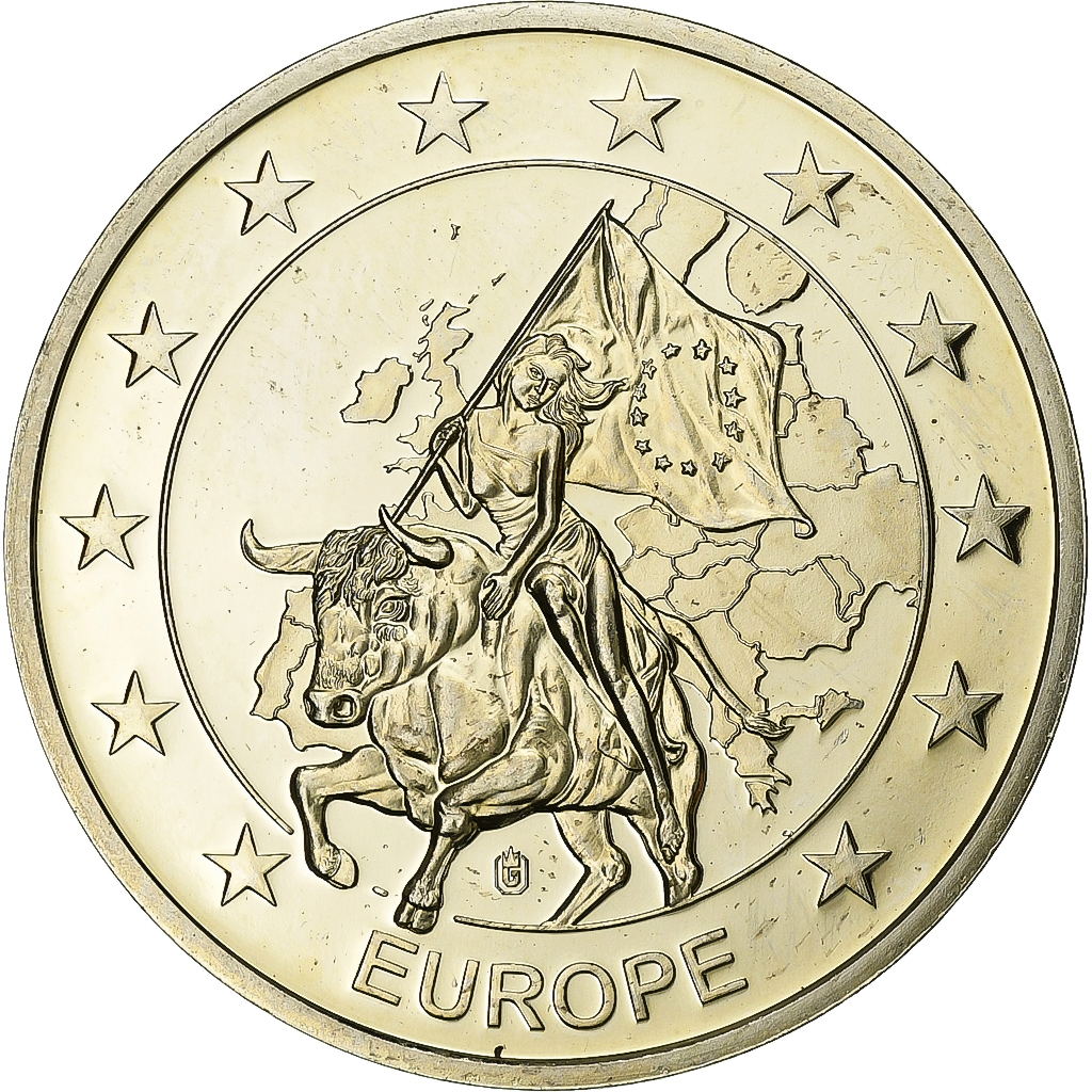 Czech Republic, Medal, L'Europe, Silver Plated Copper, 