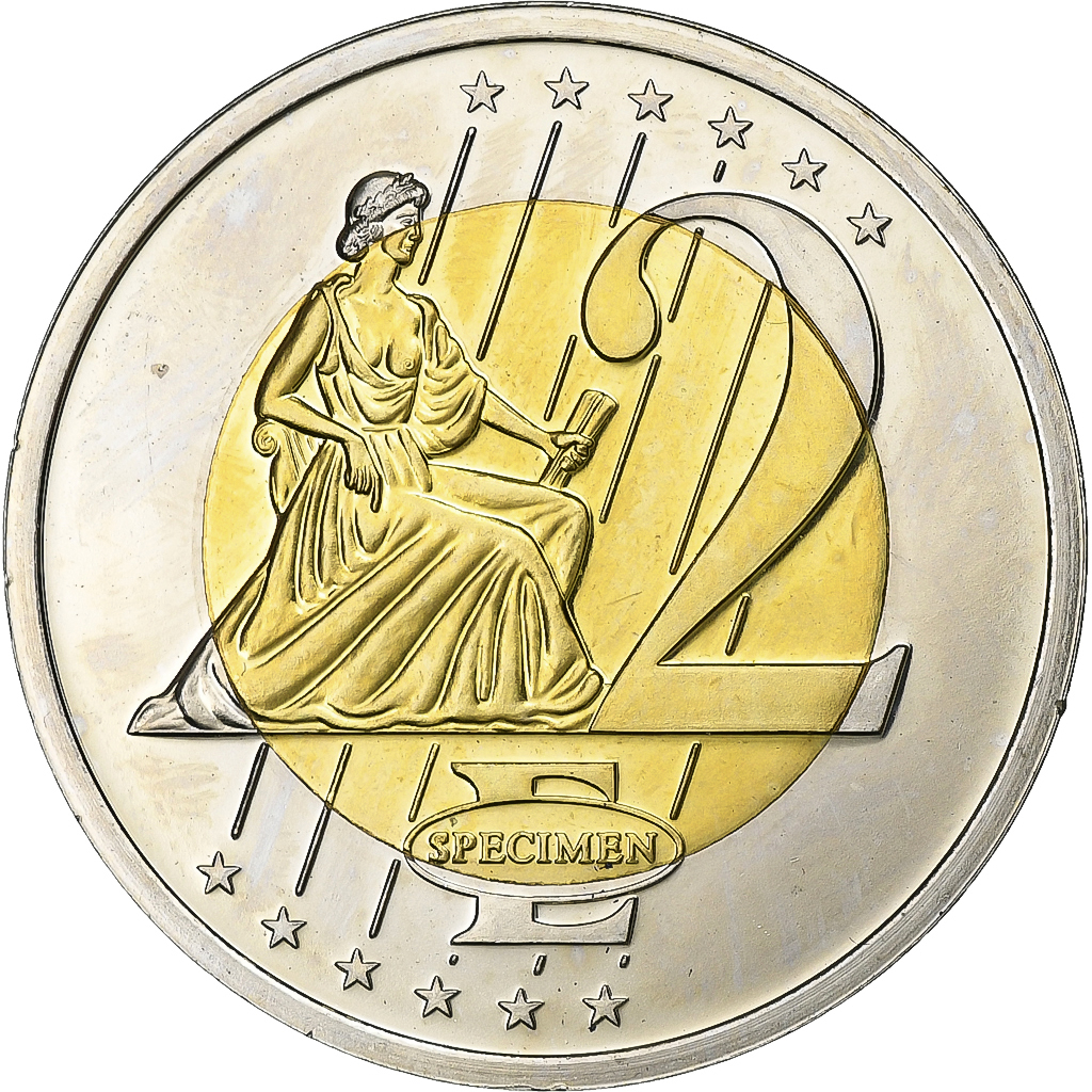 Vatican, 2 Euro, 2 E, Essai-Trial Benoit XVI, 2007, Bi-Metallic, 