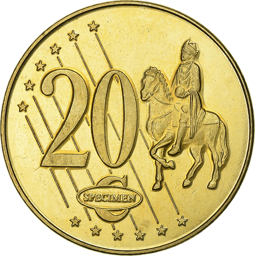 Vatican, 20 Euro Cent, 20 C, Essai-Trial Benoit XVI, 2007