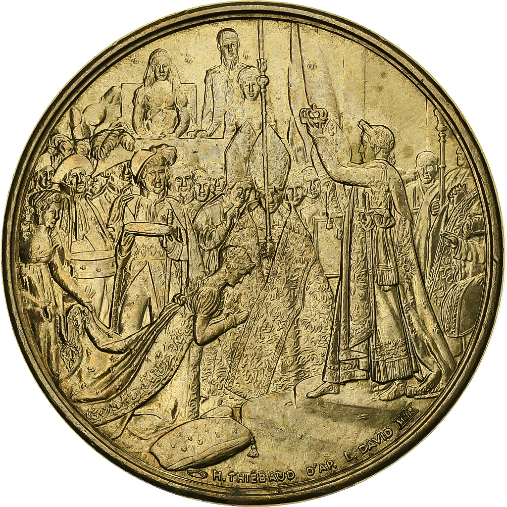 France, Medal, Le sacre de Napoléon Ier par Pie VII, Bronze, 