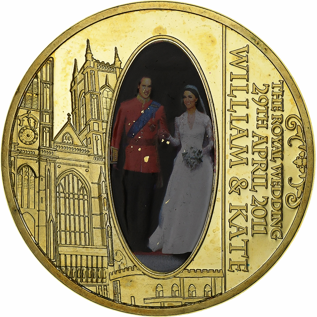 United Kingdom, Medal, William et Kate, The Royal Wedding, Copper Gilt, 