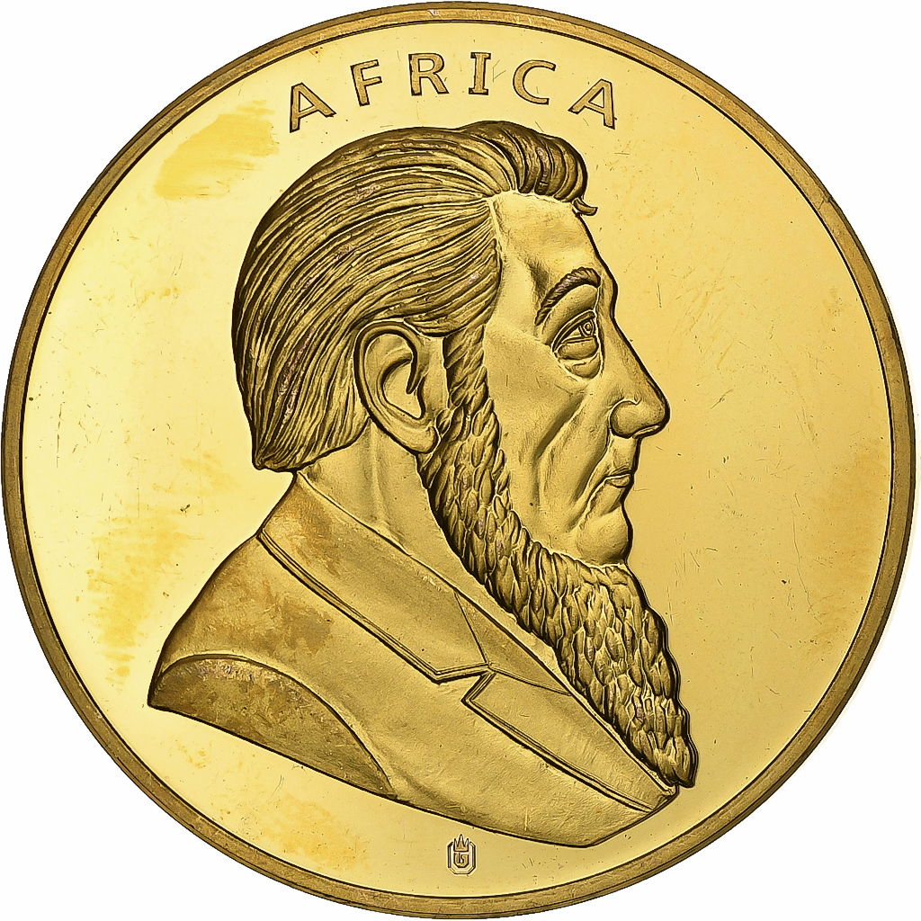 South Africa, Medal, 40th Anniversary, 1st Bullion Coin, Copper Gilt, 