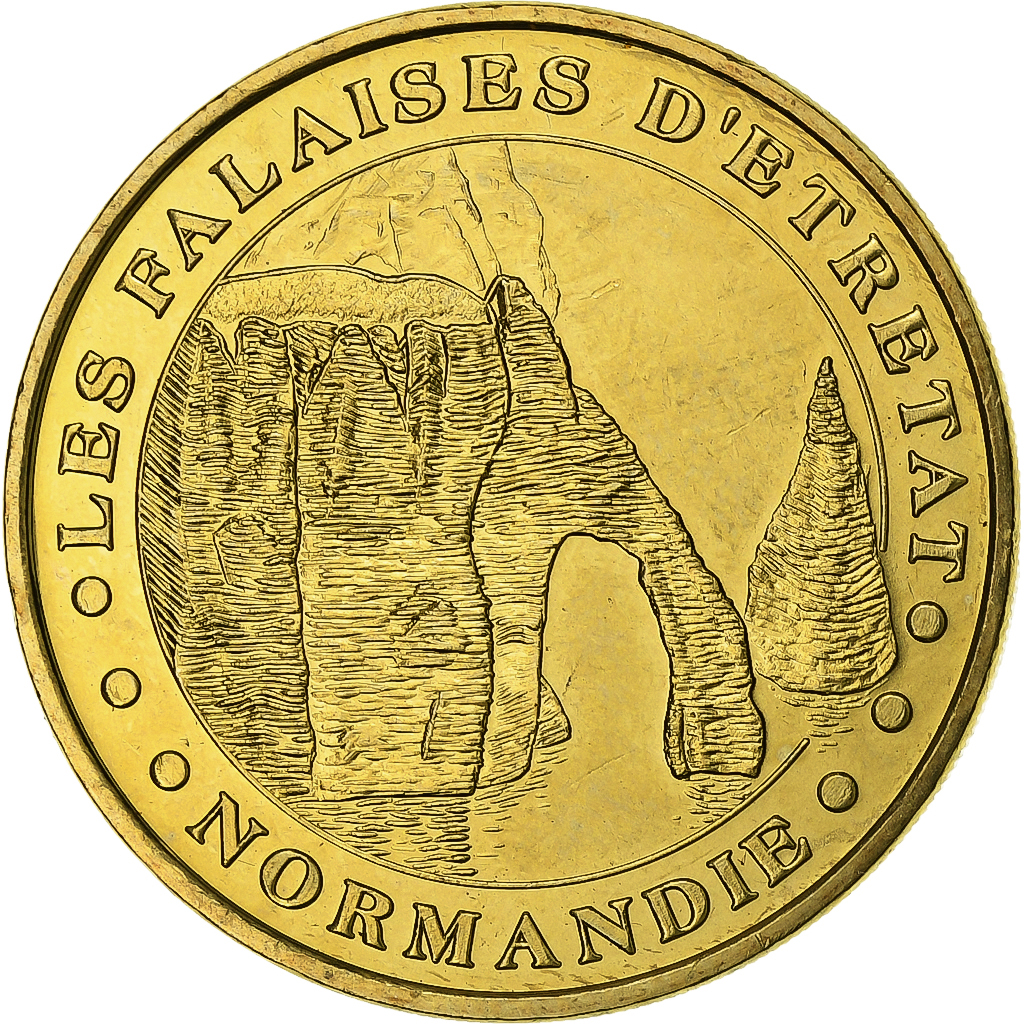France, Token, Etretat -  Les Falaises, 2014, Copper-nickel Aluminium, MDP