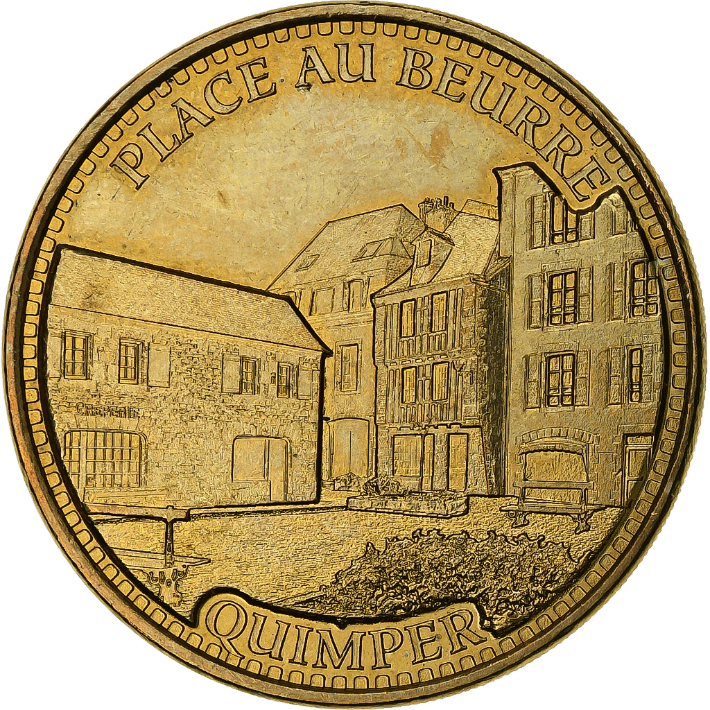 France, Token, 29/ Place au Beurre - Quimper, 2008, Copper-nickel Aluminium