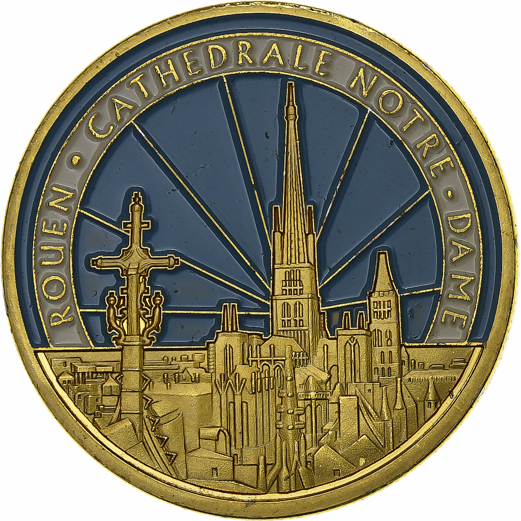 France, Token, Rouen, Cathédrale Notre-Dame, Copper-nickel Aluminium, Souvenirs
