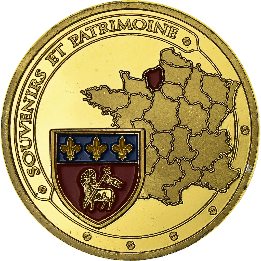 France, Token, Rouen, Cathédrale Notre-Dame, Copper-nickel Aluminium, Souvenirs