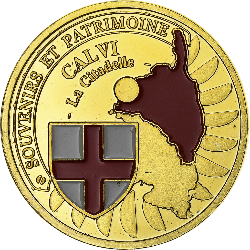 France, Token, Corse - Calvi, Copper-nickel Aluminium, Souvenirs et Patrimoine