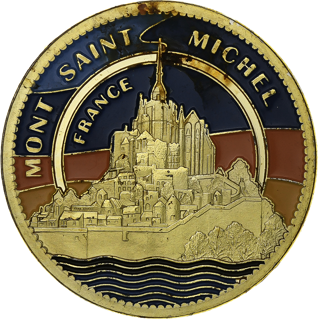 France, Token, Le Mont Saint-Michel, Copper-nickel Aluminium, Souvenirs et