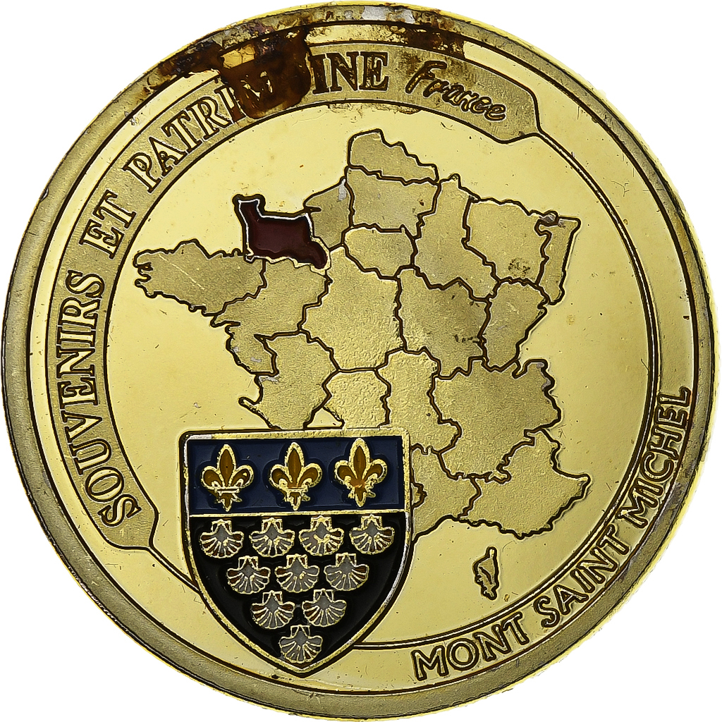France, Token, Le Mont Saint-Michel, Copper-nickel Aluminium, Souvenirs et