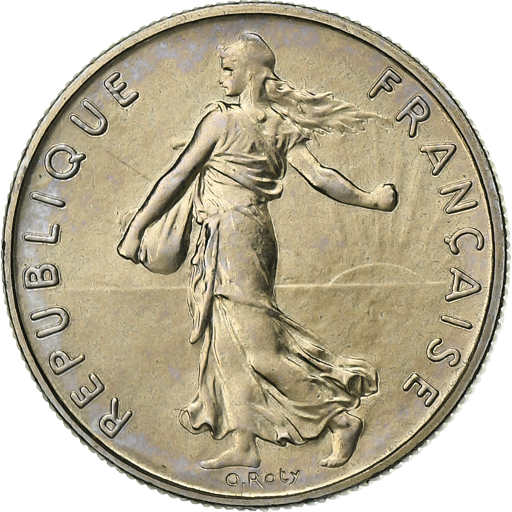 France, 1/2 Franc, Semeuse, 1975, Paris, FDC, Nickel, , Gadoury:429