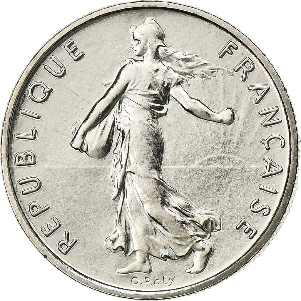 France, 1/2 Franc, Semeuse, 1971, Paris, FDC, Nickel, , Gadoury:429