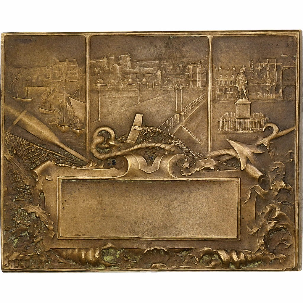 France, Medal, Ville de Dieppe, n.d., Bronze, Delpech, 