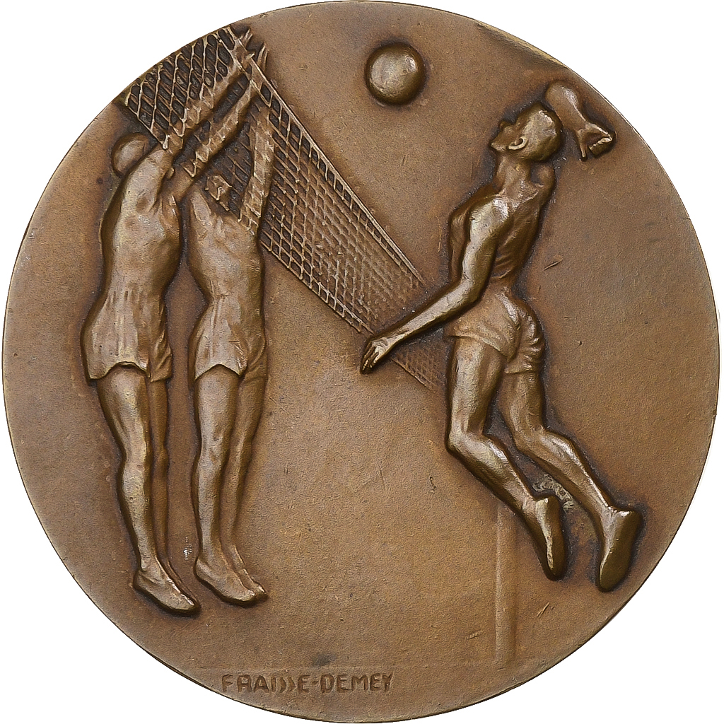 France, Medal, Volleyball, 1964, Bronze, Fraisse-Demey, 