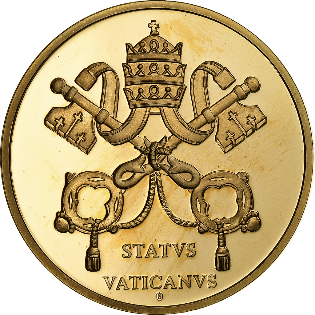 Vatican, Medal, Benedict XV, n.d., Copper Gilt, 