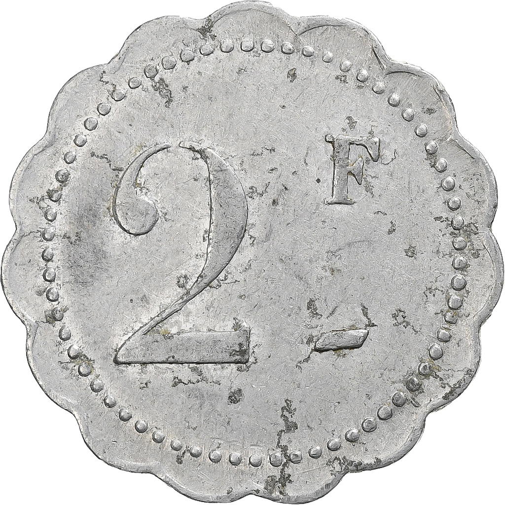 Morocco, Entreprise Collet & Gouvernet, 2 Francs, n.d., , Aluminium