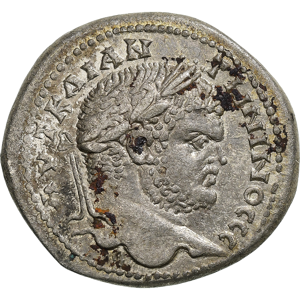 Seleucis and Pieria, Caracalla, Tetradrachm, 215-217, Damascus, Billon