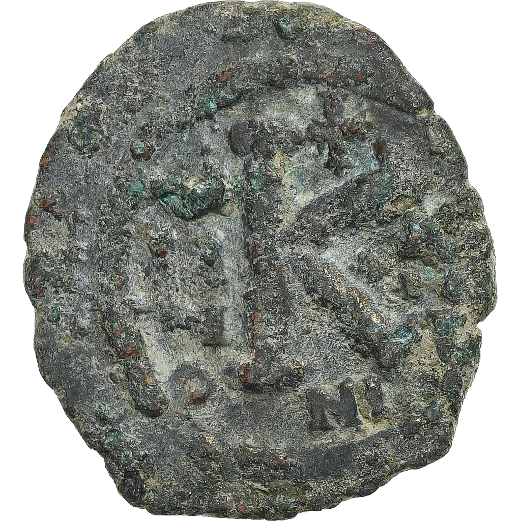 Justin II & Sophia, Half Follis, 565-578, Nicomedia, Bronze, 
