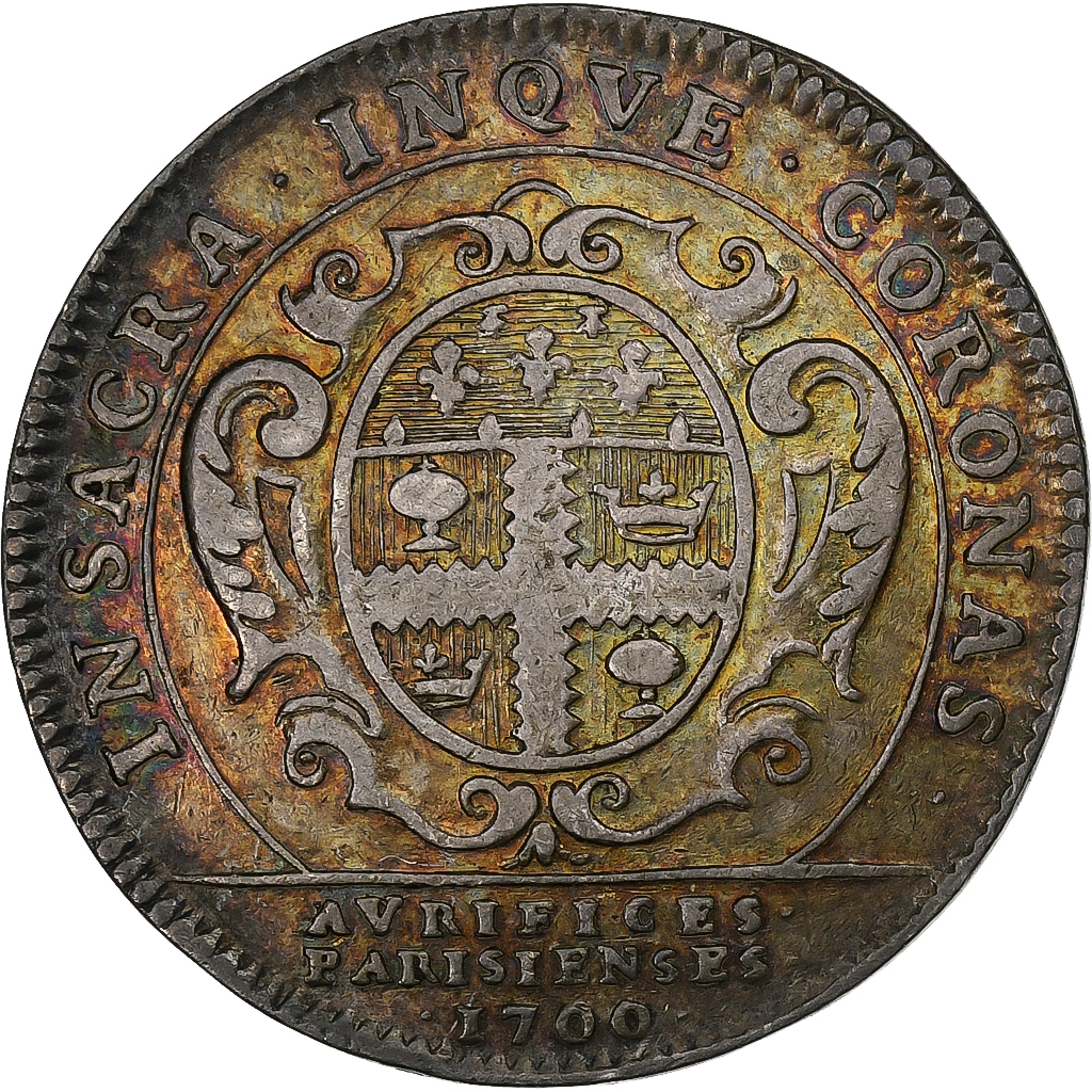 Frankrijk, Token, Louis XIV, Corporations, Orfèvres, Paris, 1700 (1712)