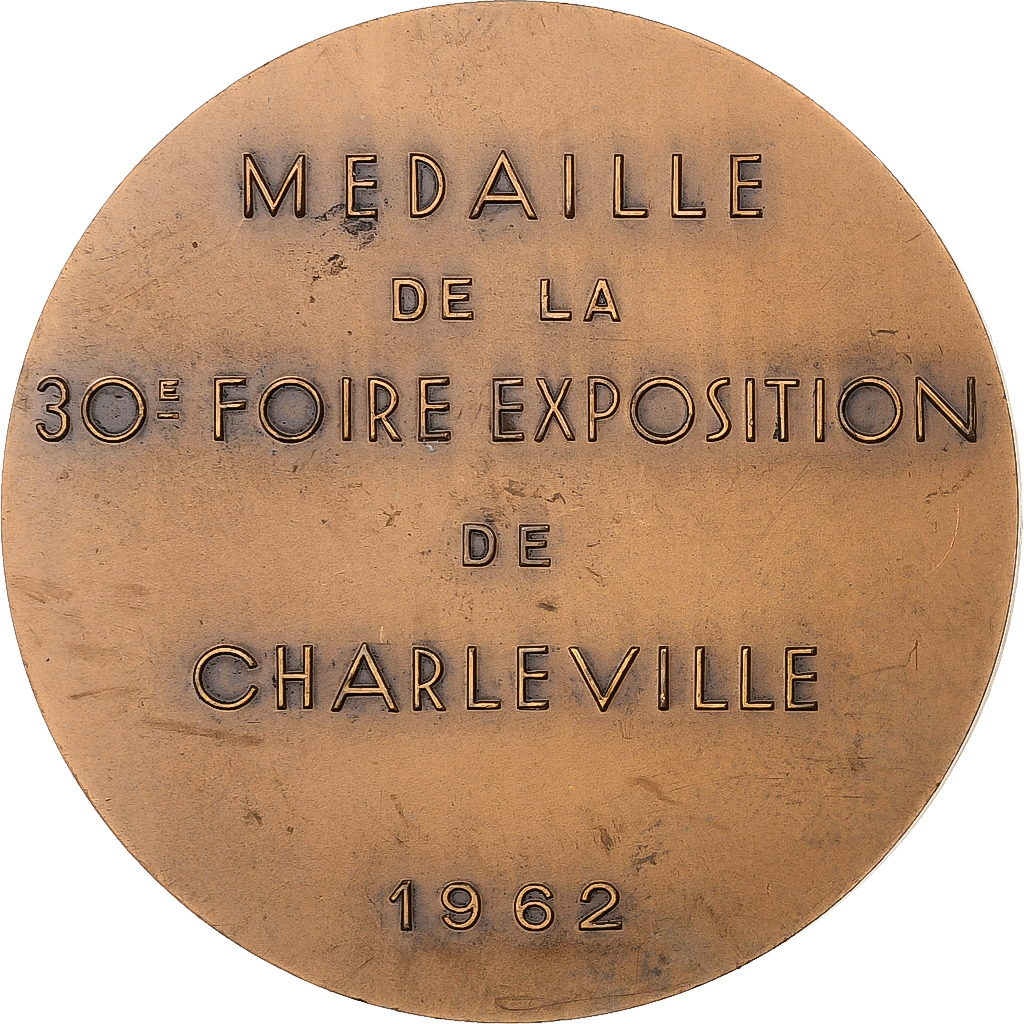 France, Medal, 30ème Foire Exposition de Charleville, 1962, Bronze, 