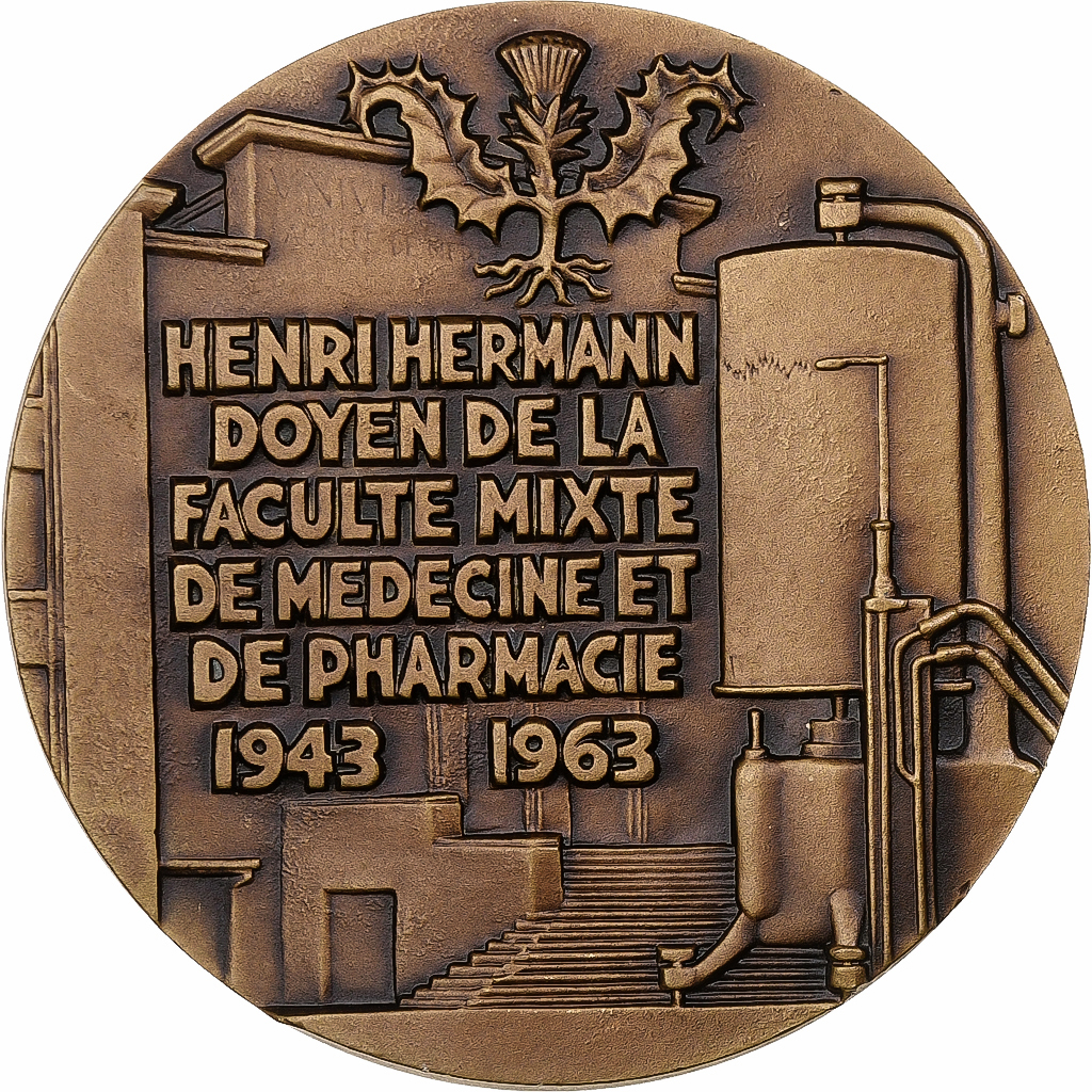 France, Medal, Henri Hermann, Doyen de la Faculté de Médecine de Lyon, n.d.