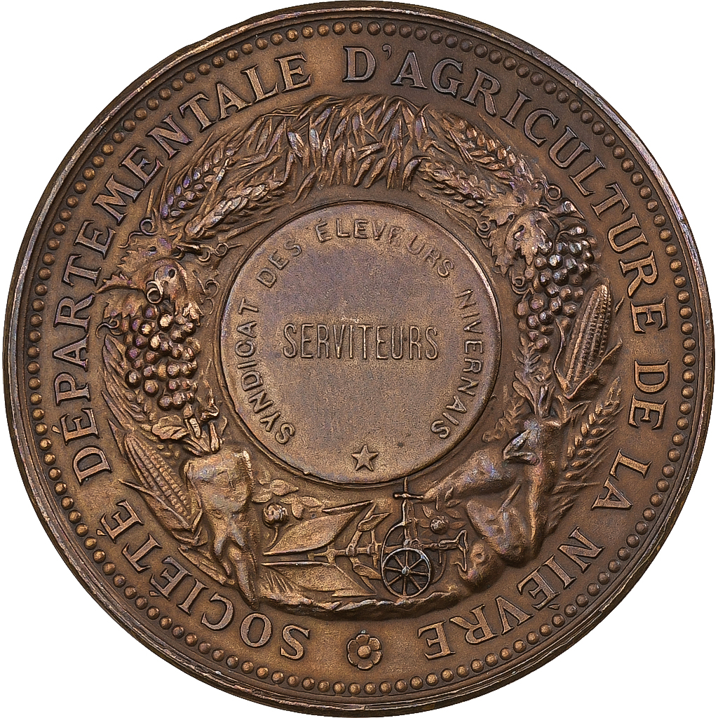 France, Medal, Société Départementale d'Agriculture de la Nièvre, n.d.