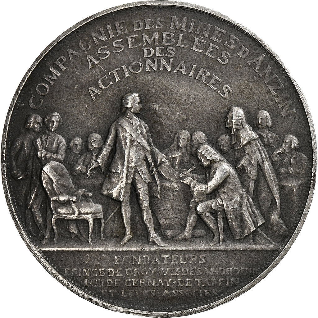 France, Medal, Compagnie des Mines d'Anzin, n.d., Silver, Theunissen, 