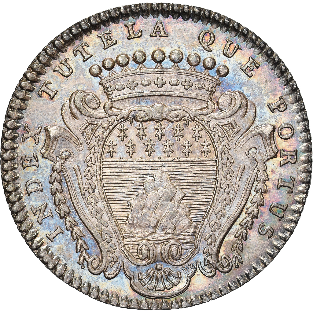 France, Token, François-Pierre Du Rocher, Maire de Nantes, 1747, Silver