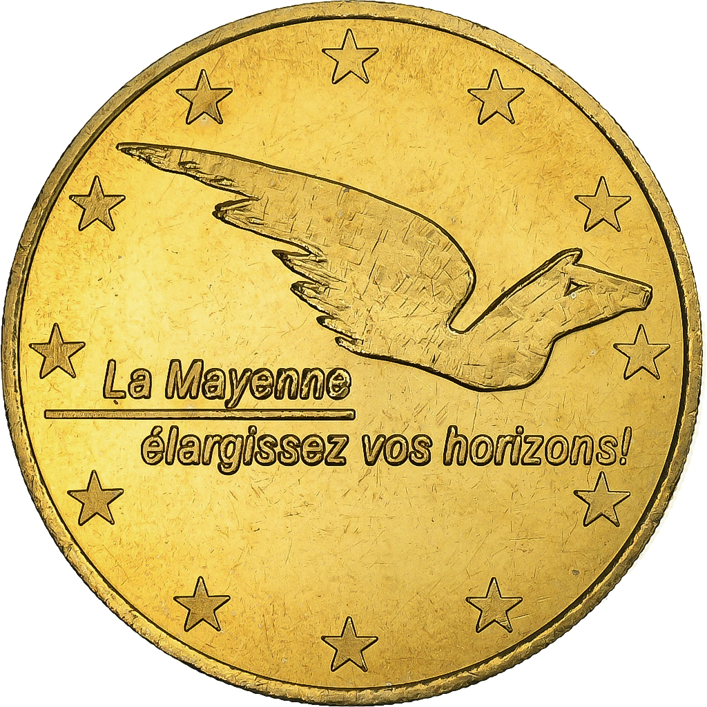 France, 1 Euro, Département de la Mayenne, 1997, Copper-nickel, AU