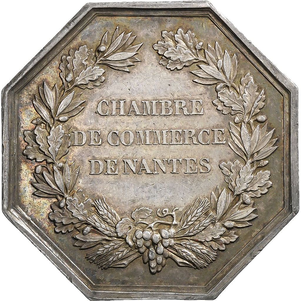 France, Token, Chambre de Commerce de Nantes, n.d., Silver, Barre, 