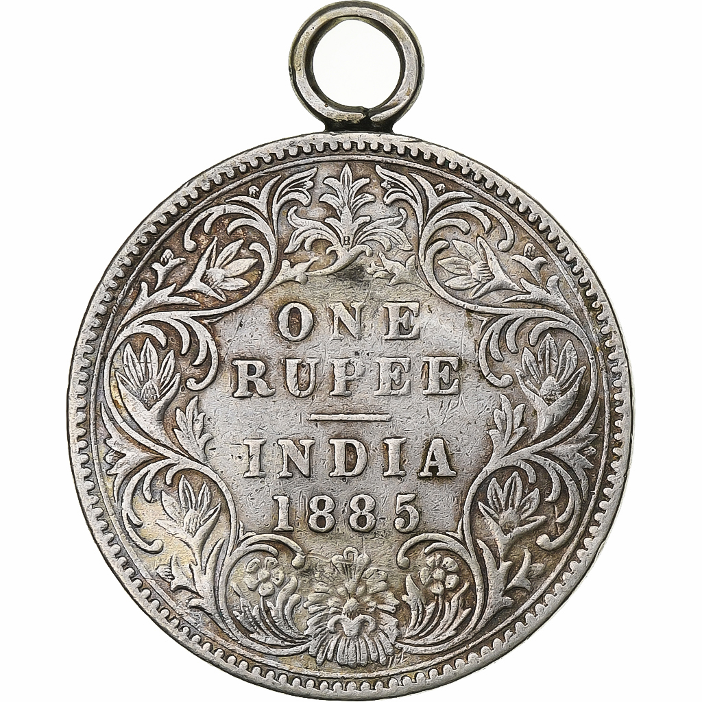 British India, Victoria, 1 Rupee, 1885, Silver, 