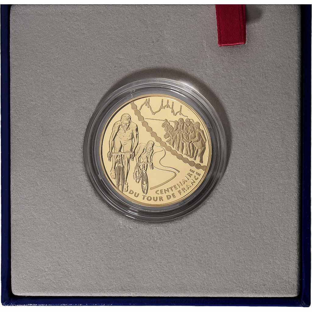Frankreich, 20 Euro, Tour de France, Étape de montagne, PP, 2003, MDP, Gold