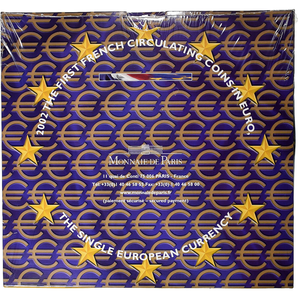 France, Coffret 1c. à 2€, BU, 2002, MDP, 