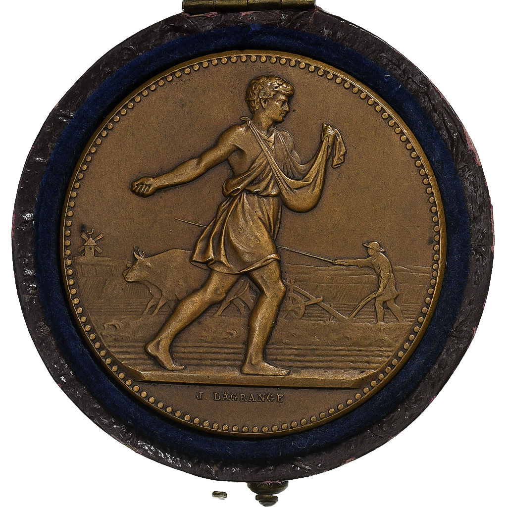 France, Medal, Comice Agricole de l'Arrondissement de Nevers, 1905, Bronze