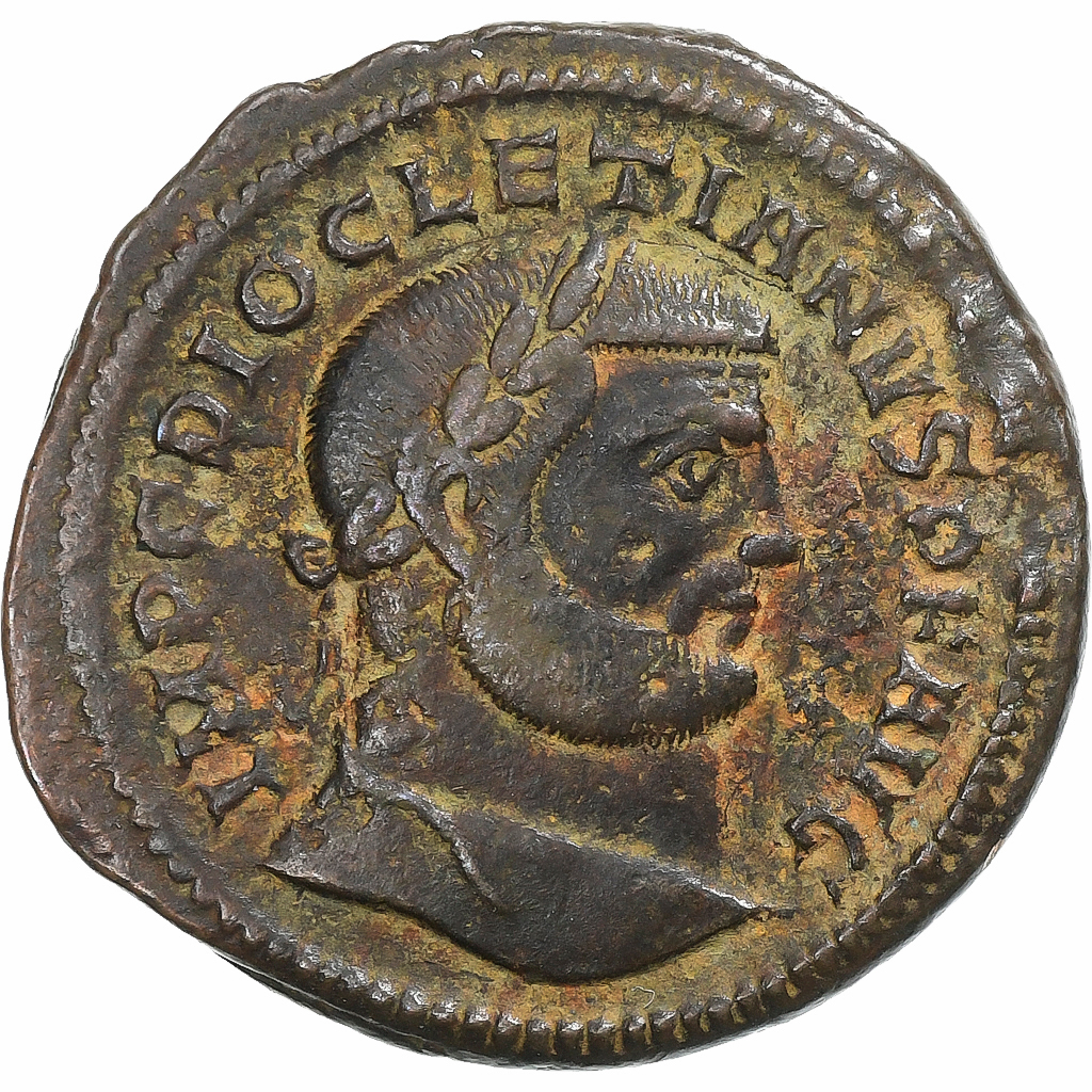 Diocletian, Follis, 304-305, Antioch, Bronze, , RIC:58a
