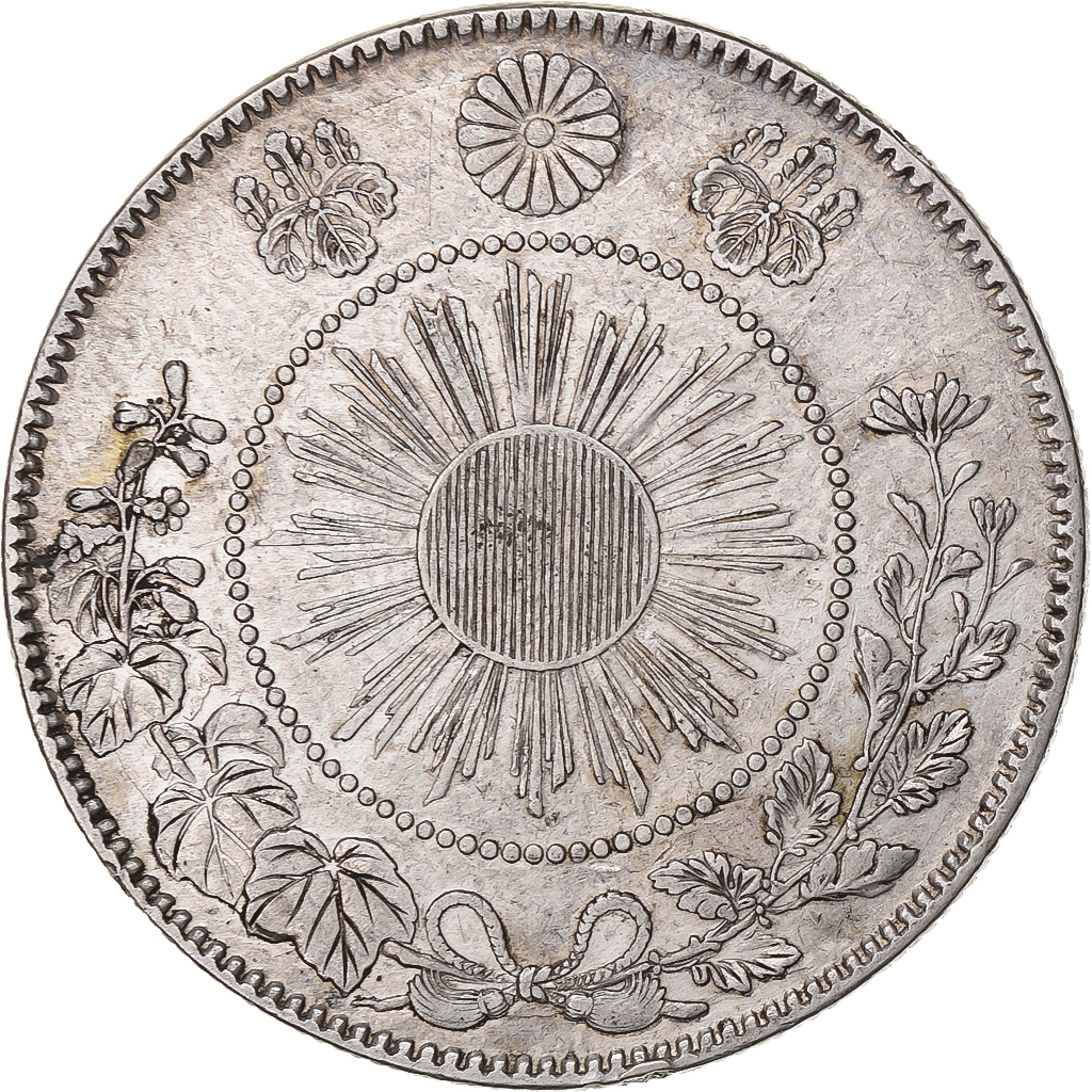 Japan, Meiji, 50 Sen, 1870, Silver, 