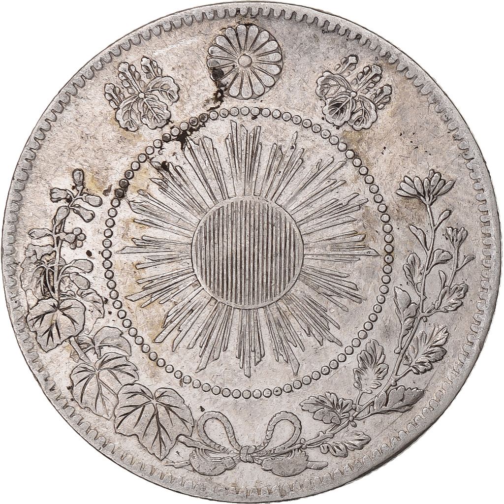 Japan, Meiji, 50 Sen, 1870, Silver, 