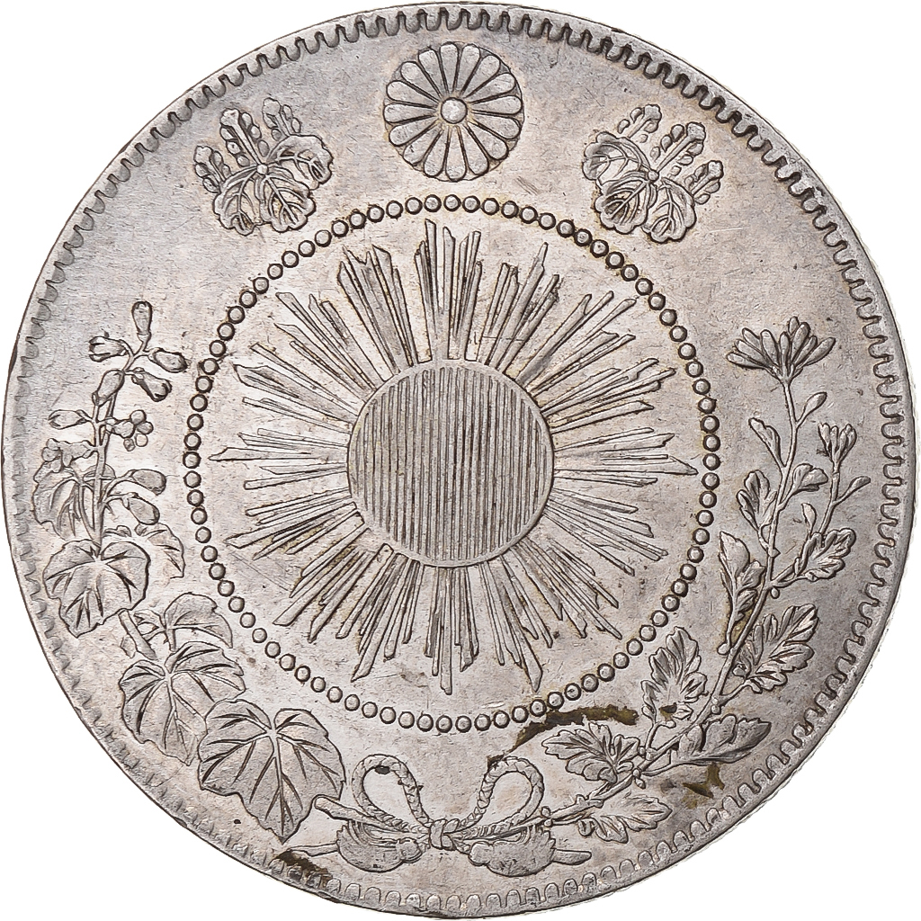 Japan, Meiji, 50 Sen, 1870, Silver, 